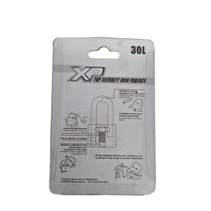 30 MM / XP IP-X5C02 Gembok Pintu Pagar Padlock Anti Maling Leher Panjang