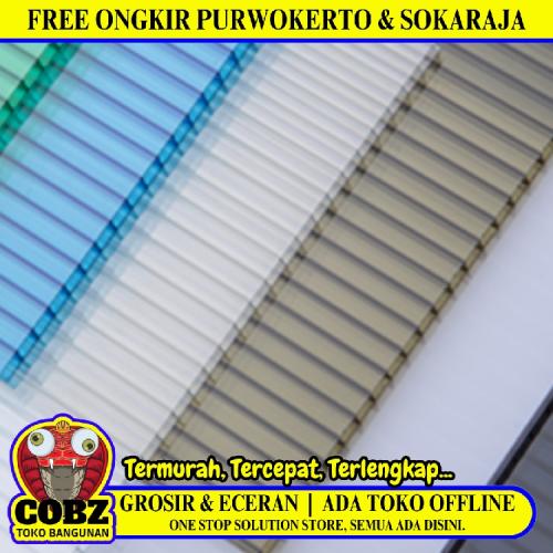 6 MM x 2.1 M x 11.8 M / TWINLITE GEN 2 Atap Polykarbonat Rongga Clear Roll