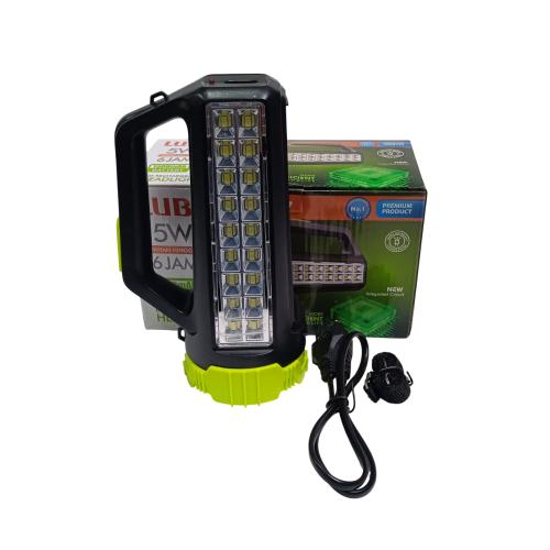 5 WATT + 1 WATT 18 SMD / LUBY 2687 Senter LED Charge Kabel + Lampu Meja