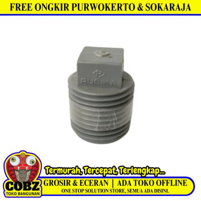 1/2 INCH / RUCIKA AW Plug Cap Tutup Dop Drat Luar Fitting Pipa PVC