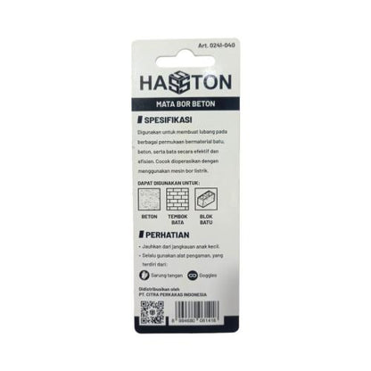 4 MM / HASTON Masonry Drill Bits Mata Bor Beton Tembok Dinding