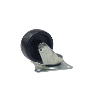 1 IN / TM Roda Hidup Trolly Non Rem Plat Nylon Hitam
