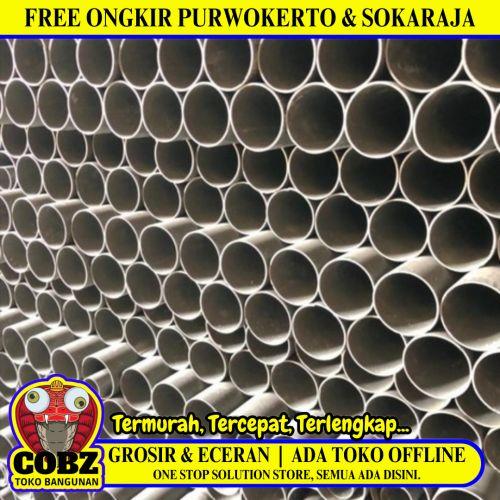 1 1/4 IN X 3.6 M / TM AW Pipa Pralon Paralon PVC Hitam Batang