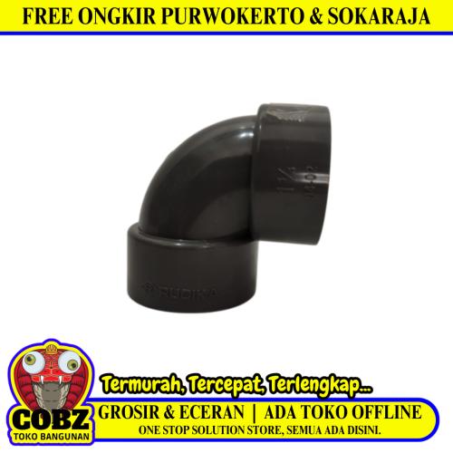 1 1/4 / RUCIKA D-DL Elbow Knee Keni L Sambungan Fitting Pipa PVC