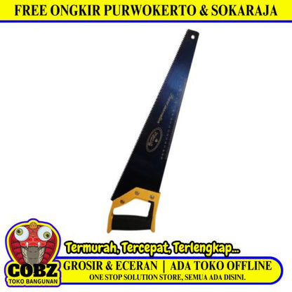 18 IN / TEXAS Gergaji Kayu Pohon Tangan Hand Saw Gagang Karet