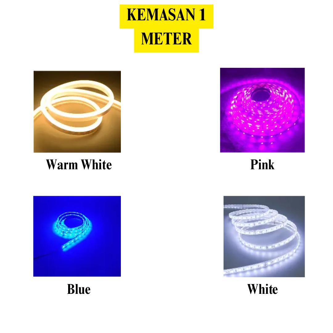 TM Strip LED Lampu Selang Flexibel Dinding Plafon Warna Meter