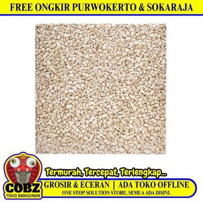 25 CM x 25 CM / UNO ITARU Keramik Lantai Kamar Mandi Matte Brown Dus