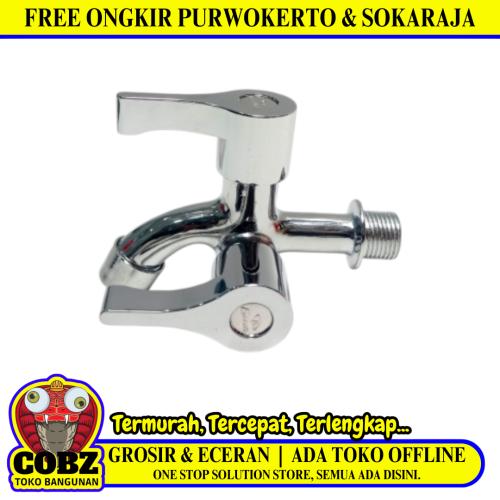 1/2 IN / GRAVINO 2690 Kran Air Cabang Double Shower Mesin Cuci Stainless