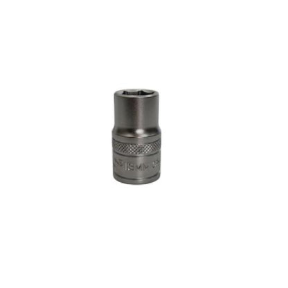 6 PT x 1/2 IN x 13 MM / TM Mata Kunci Sok Shock Socket Silver