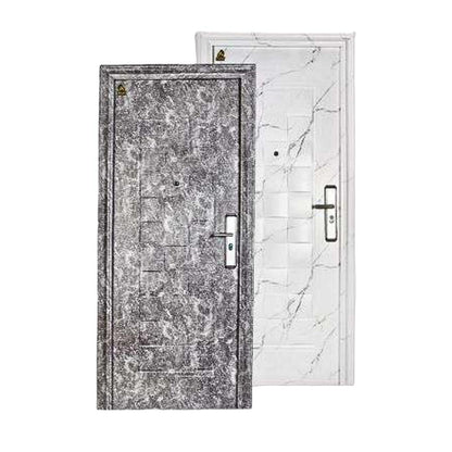 5 CM x 90 CM x 210 CM / FORTRESS MRBL FORT 90.11 SINGLE Pintu Kamar Mandi Baja Abu Set