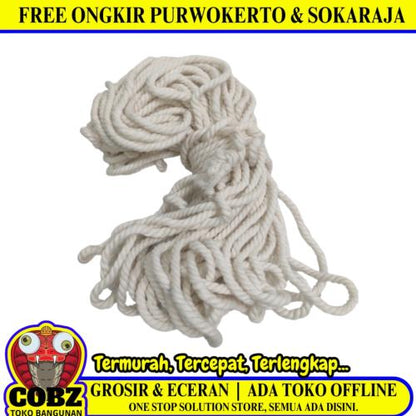 6 MM x 30 M / COBZ Tali Tiang bendera Upacara Putih