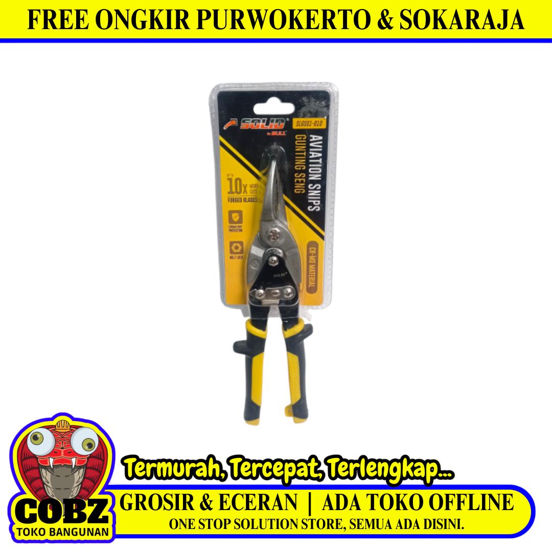 10 IN / SOLID Gunting Hollow Baja Ringan Seng Aviation Snip Scissors