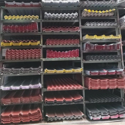 0.3 MM x 75 CM x 7 M / TM Spandek Pasir Gelombang Kecil Hitam Lembar