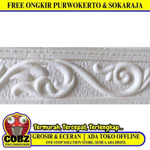 6 MM x 5 CM x 115 CM / COBZ LIST-B51H Wallpaper Foam Sticker Corak Putih Lembar