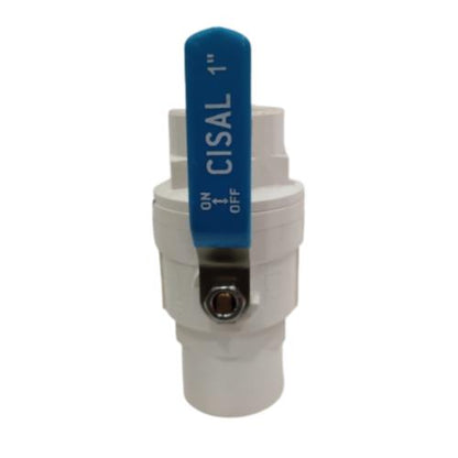 1 IN / CISAL Stop Kran Polos Ball Valve Engkol Plastik PVC