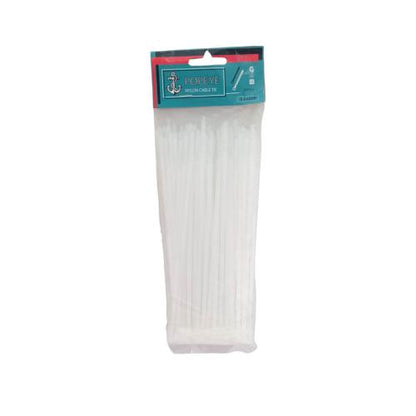 3.6 MM x 200 MM / POPEYE 01 Kabel Cable Ties Tali Ripet 20 CM Putih Pack