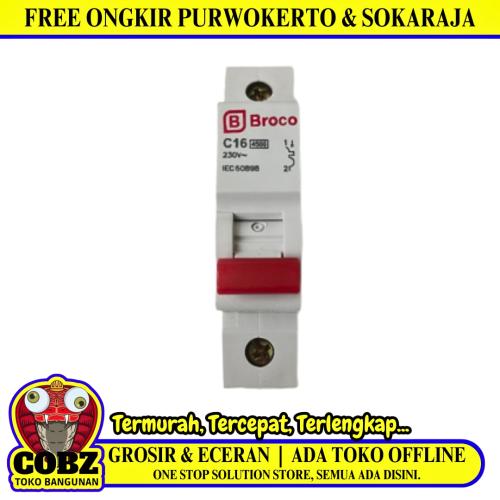 16 A / BROCO MCB Pemutus Sekring Sirkuit Arus Listrik Circuit Breaker
