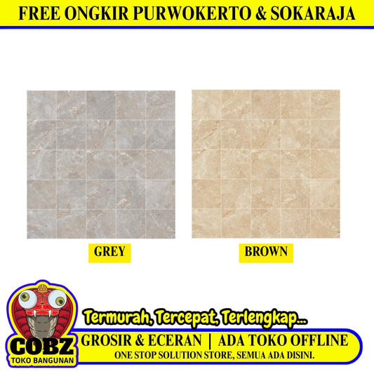 25 CM x 25 CM / ASIA TILE REMUS Keramik Lantai Kamar Mandi Matte Dus