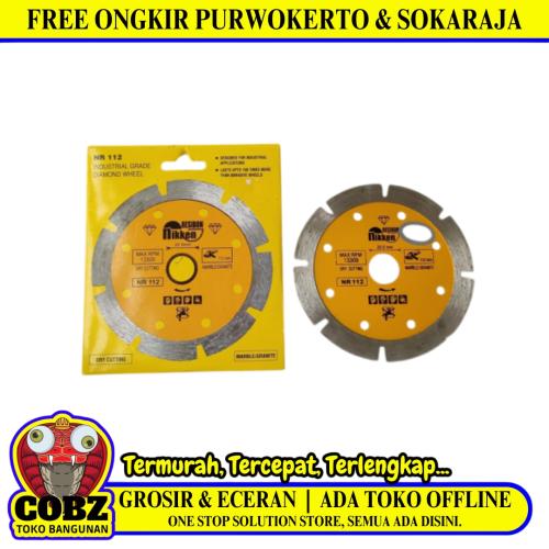 4 IN / NIKKEN NR 112 Dry Mata Gerinda Potong Keramik Diamond Cutting Wheel