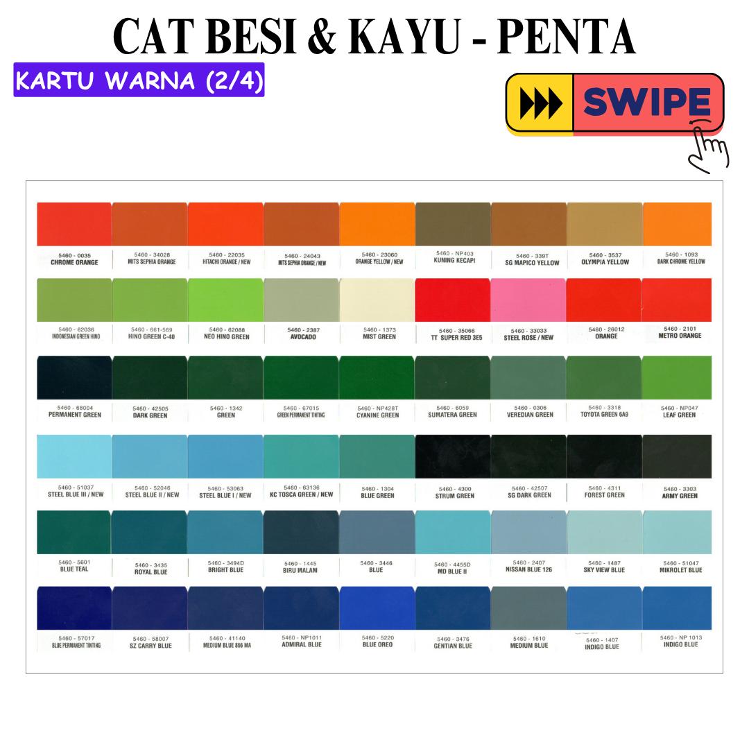1 KG / PENTA SUPERGLOSS Cat Duco Kayu Besi Semprot Kaleng