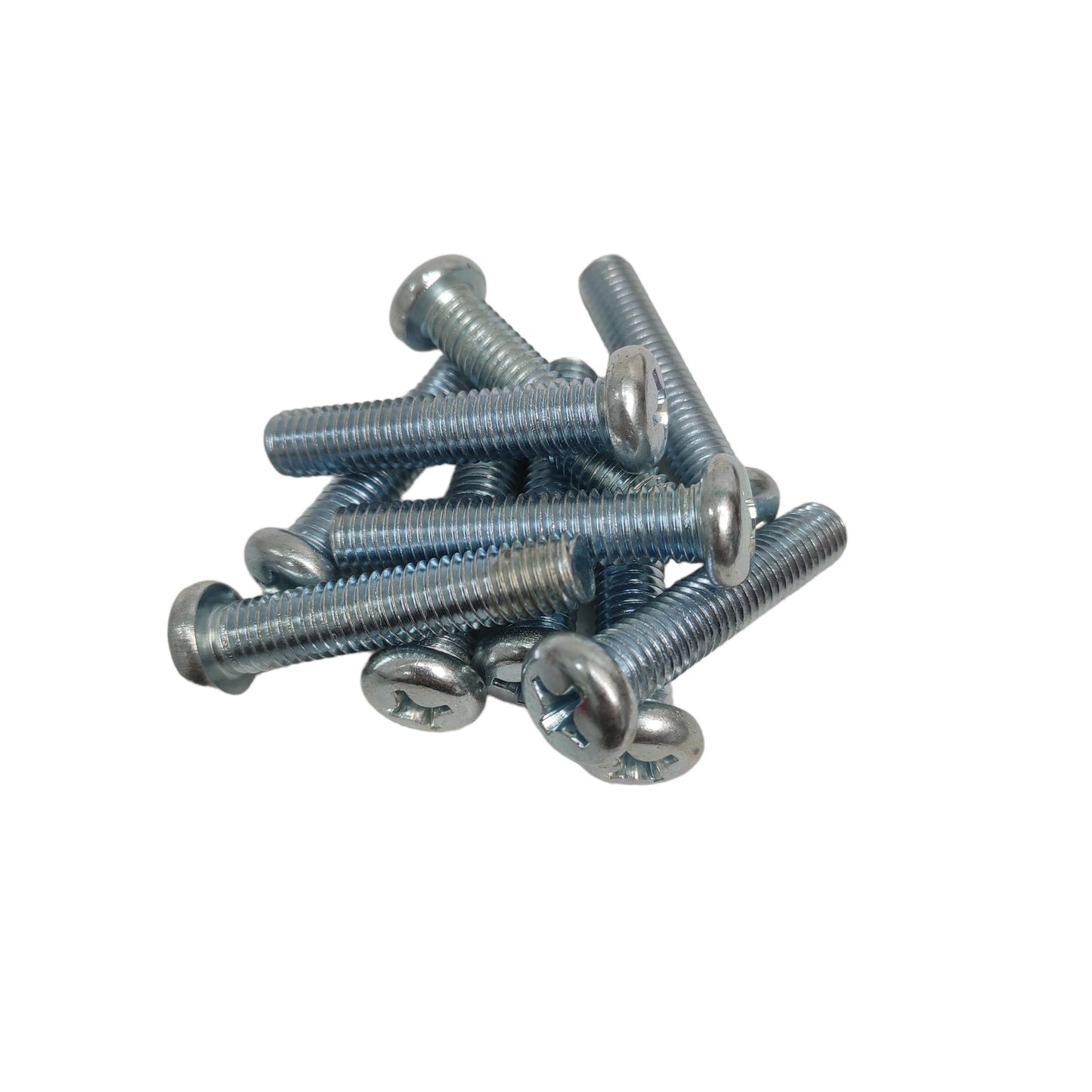 M 8 x 40 MM / TM Baut JP Kepala Pentol Bulat Plus Putih Biji