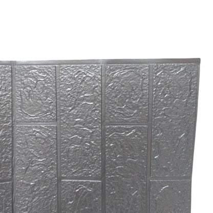 3 MM x 70 CM x 70 CM / COBZ W76L Wallpaper Foam Sticker Bata Abu Abu Lembar