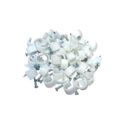 8 MM / HOK Klem Kabel Penjepit Penyangga Paku Beton Bungkus