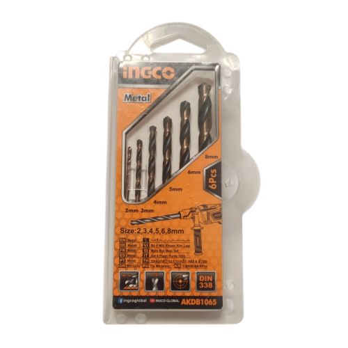 2 MM - 8 MM / INGCO Shank Twist Drill Bits Mata Bor Besi Kayu Plastik