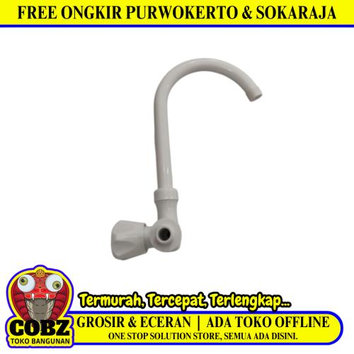 1/2 IN / PILL CARLO  Kran Angsa Sink Bak Cuci Piring Tembok Plastik PVC