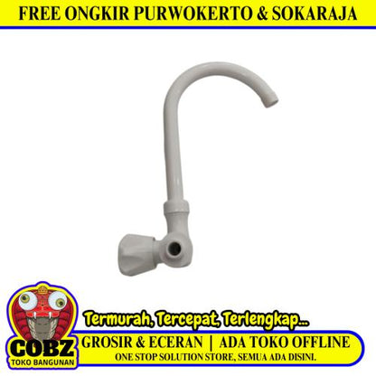 1/2 IN / PILL CARLO  Kran Angsa Sink Bak Cuci Piring Tembok Plastik PVC
