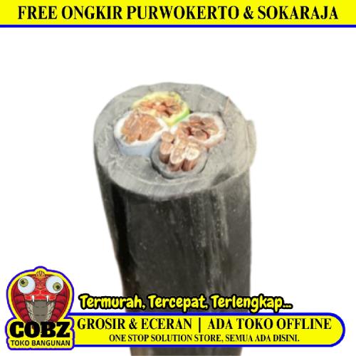 4 INTI x 16 MM / ETERNA NYY Tunggal Kabel Tembaga SNI Hitam Meter