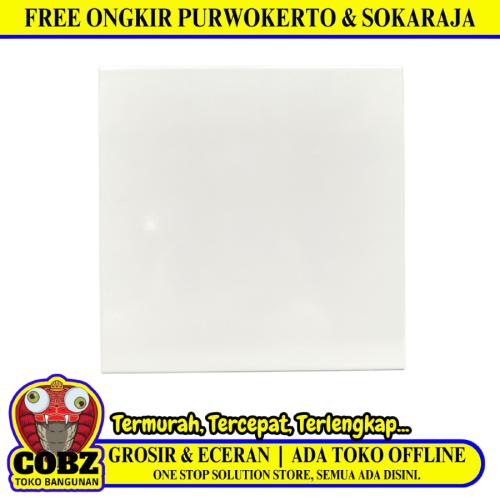 30 CM x 30 CM / KOBIN AMORE Keramik Lantai Rumah Glossy White Dus