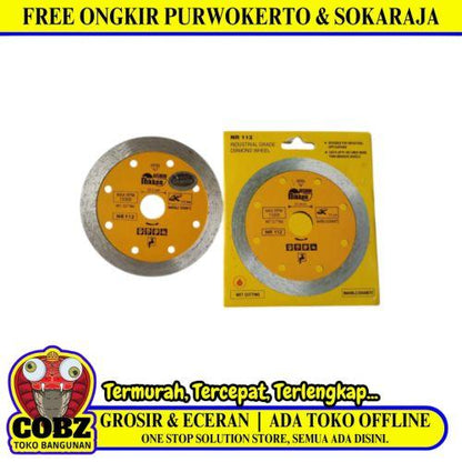 4 IN / NIKKEN NR 112 Wet Mata Gerinda Potong Keramik Diamond Cutting Wheel