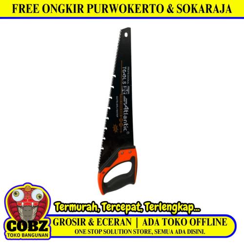 18 IN / ANTLANTIK  Gergaji Kayu Pohon Tangan Hand Saw Gagang Karet