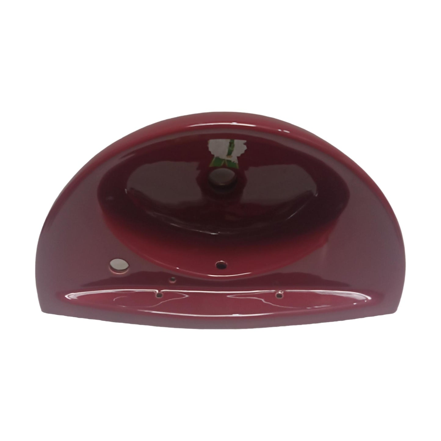 30 CM x 53 CM x 17 CM / DUTY Wastafel Cuci Tangan Kecil Maroon Keramik