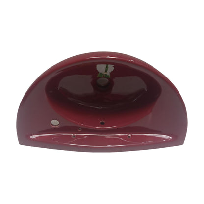 30 CM x 53 CM x 17 CM / DUTY Wastafel Cuci Tangan Kecil Maroon Keramik
