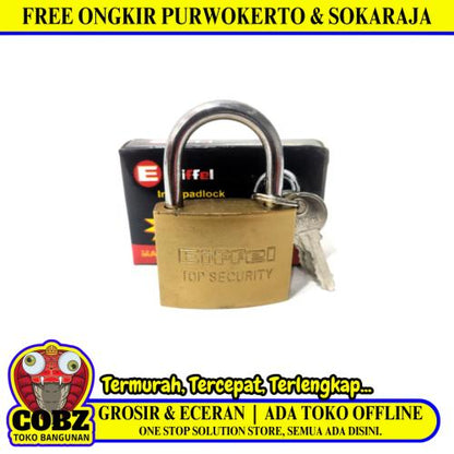 50 MM / EIFFEL Gembok Pintu Pagar Padlock Anti Maling Leher Pendek