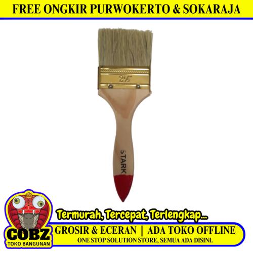2 1/2 IN / STARK Kuas Cat Tembok Kayu Besi Air Acyrlic Paint Brush