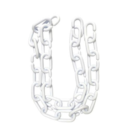 1/4 IN / TM Rantai Plastik PVC Talang Motor Anjing 6 MM Putih Meter