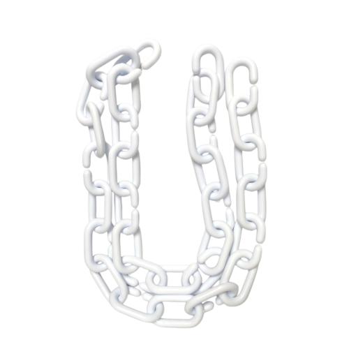 1/4 IN / TM Rantai Plastik PVC Talang Motor Anjing 6 MM Putih Meter