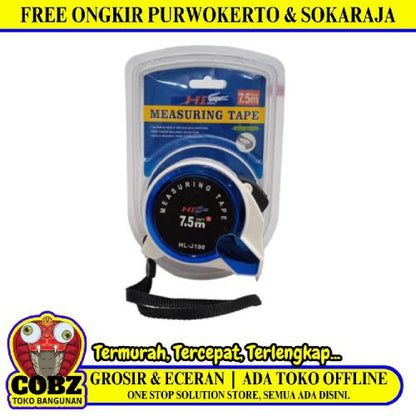 7.5 M / HI-TEC Meteran Alat Ukur Tukang Bangunan Measuring Tape