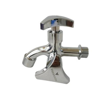 1/2 IN / VINCENZO Kran Air Cabang Double Shower Mesin Cuci Stainless