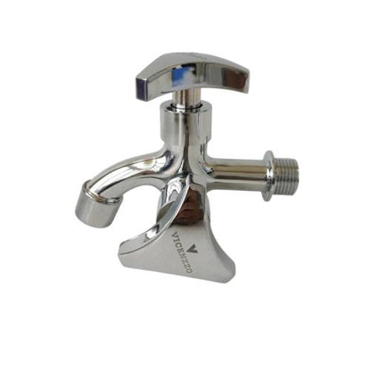 1/2 IN / VINCENZO Kran Air Cabang Double Shower Mesin Cuci Stainless