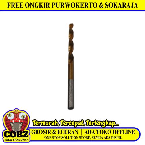 4 MM / GOLDENO Shank Twist Drill Bits Mata Bor Besi Baja Kayu PVC
