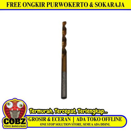 4 MM / GOLDENO Shank Twist Drill Bits Mata Bor Besi Baja Kayu PVC