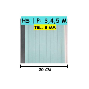 8 MM x 20 CM x 3 M / SHUNDA PLAFON PL.08.006 Plafon Gypsum GRC U PVC Hotstamping Lembar