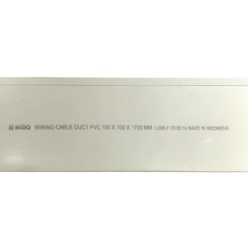 100 MM x 100 MM x 1700 MM / NISO Kabel Dak Ducting Trunking Protector Putih Batang
