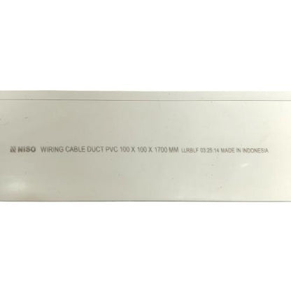 100 MM x 100 MM x 1700 MM / NISO Kabel Dak Ducting Trunking Protector Putih Batang