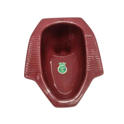 49 CM x 50 CM x 26 CM / DUTY Kloset Jongkok Toilet Maron Keramik