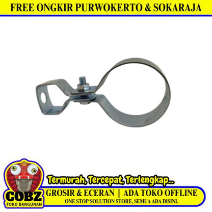 1 1/2 IN / TM Klem Pipa Gantung Hanger Clamp Galvanis Tebal